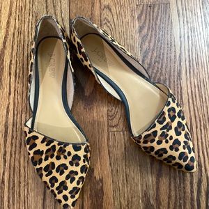 J. Crew calf hair leopard print flats